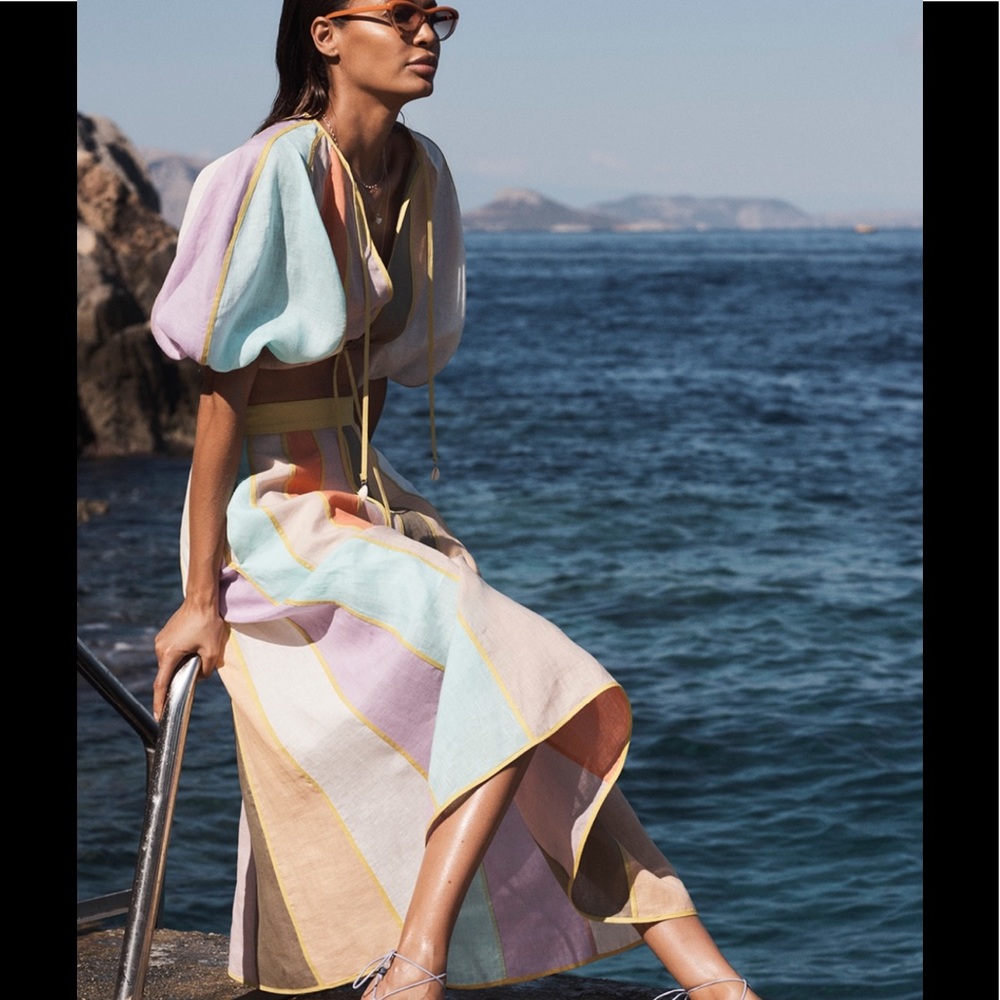 NWOT. Zimmermann midi dress,size AU 1 or US 4/6